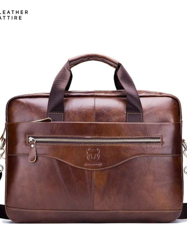 Business first layer leather briefcase Whole Sale