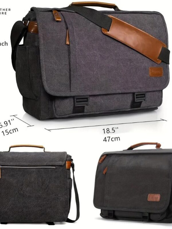 Canvas-Splashproof-Messenger-Bag-for-Mens-Workwear