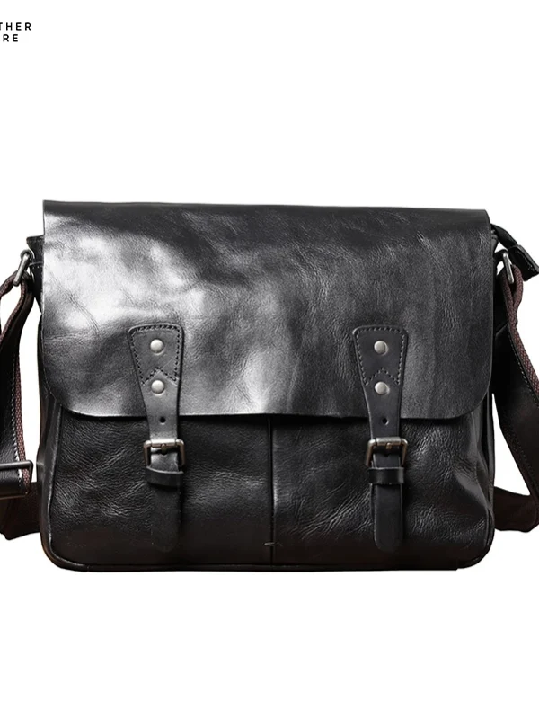 Casual Top Layer Leather Briefcase