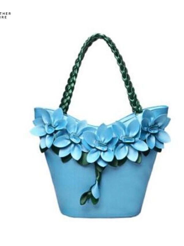 Designer-BIRDS-Flower-Composite-Womens-Leather-Tote-Handbag