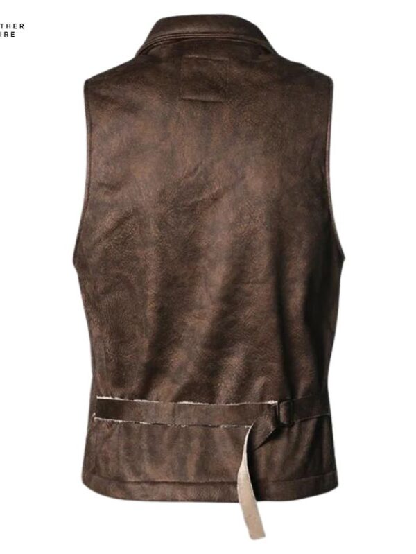 Designer Luxury Suede Men’s Wear New Single-breasted Vest Coat, South Kor