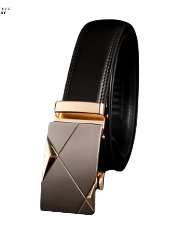 Factory Fresh Men's Automatic Leather Belt with Buckle