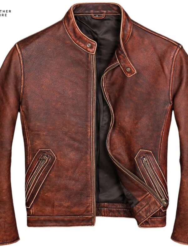 Genuine Cowhide Leather Outerwear