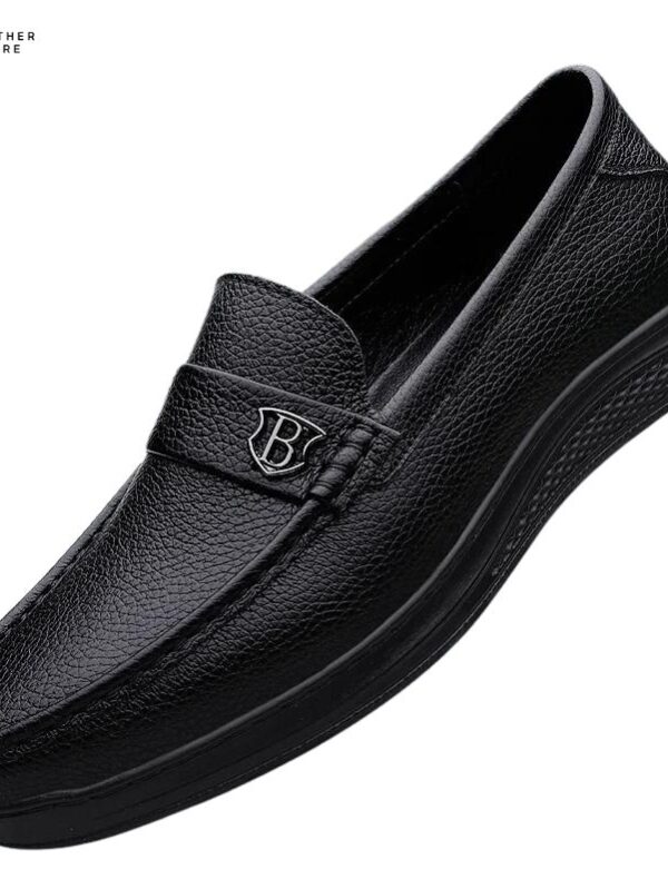 Handmade Genuine Leather Casual Slip-On Shoes for Men