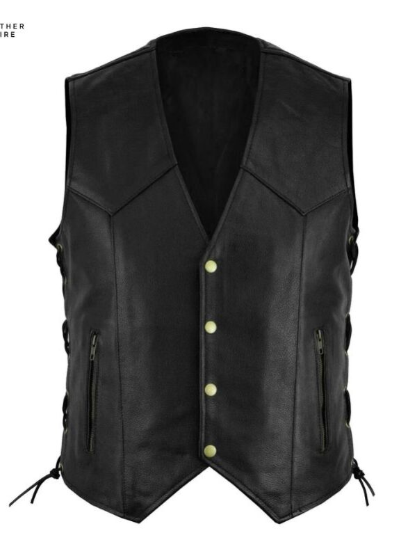 Handsome Blazer Vest Coats for Men European and American Style Leather