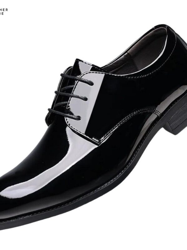 Italiano Men’s Patent Leather Oxford Shoes