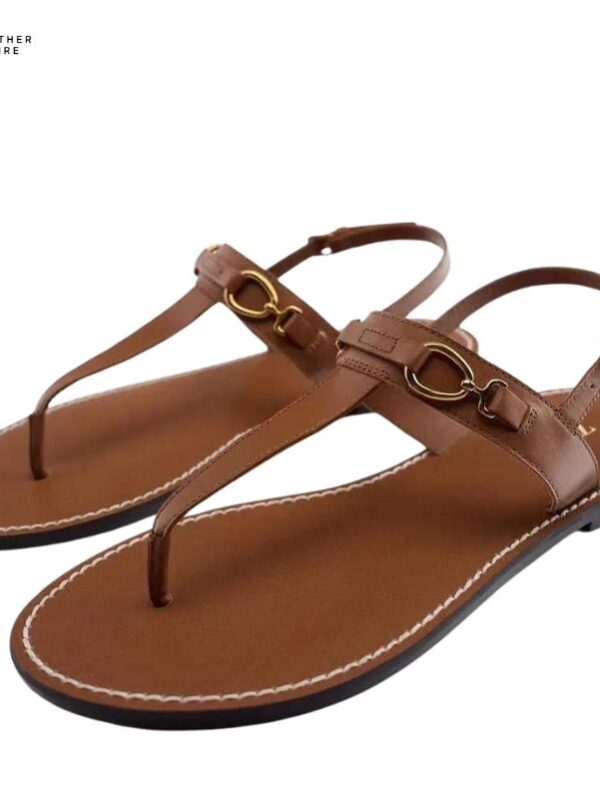 Luxury Women’s Designer Leather Belt Eva Flip Flops Beach Sand