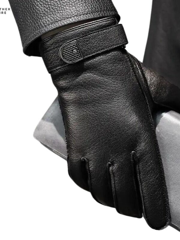 Men’s Touchscreen Leather Cold Weather Gloves