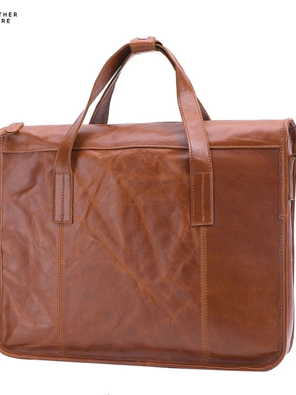 Men’s leather High Hand satchel briefcase