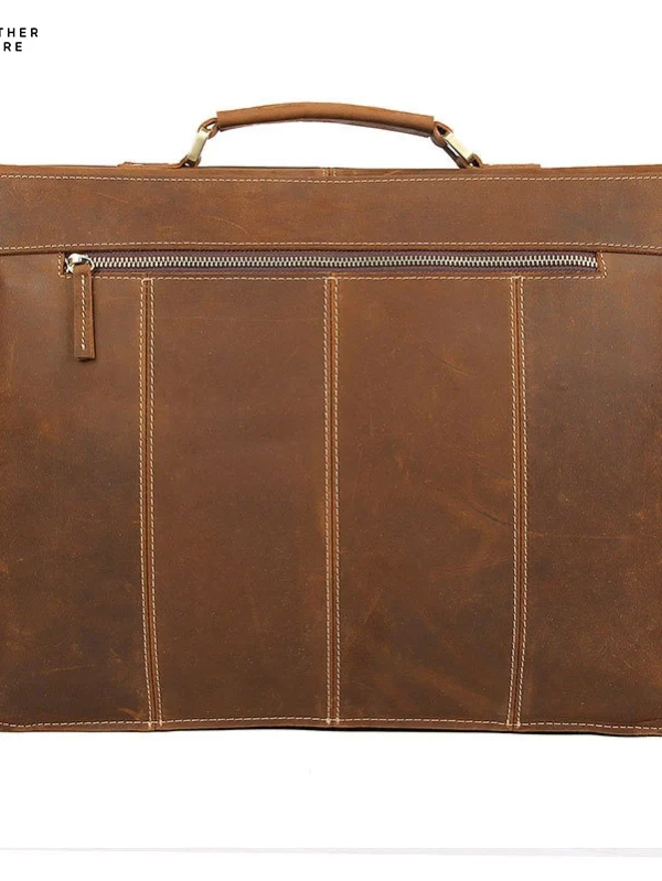 Reckless Bronco Leather Executive Briefcase