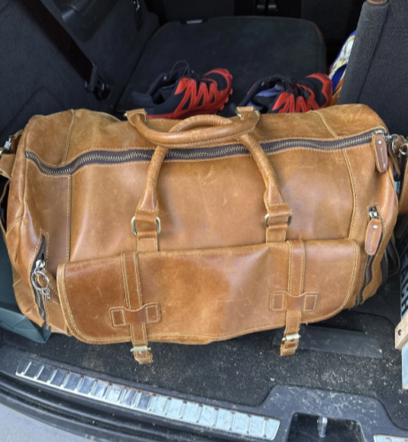 OEM Retro Large Capacity Holdall Leather Travel Bags photo review