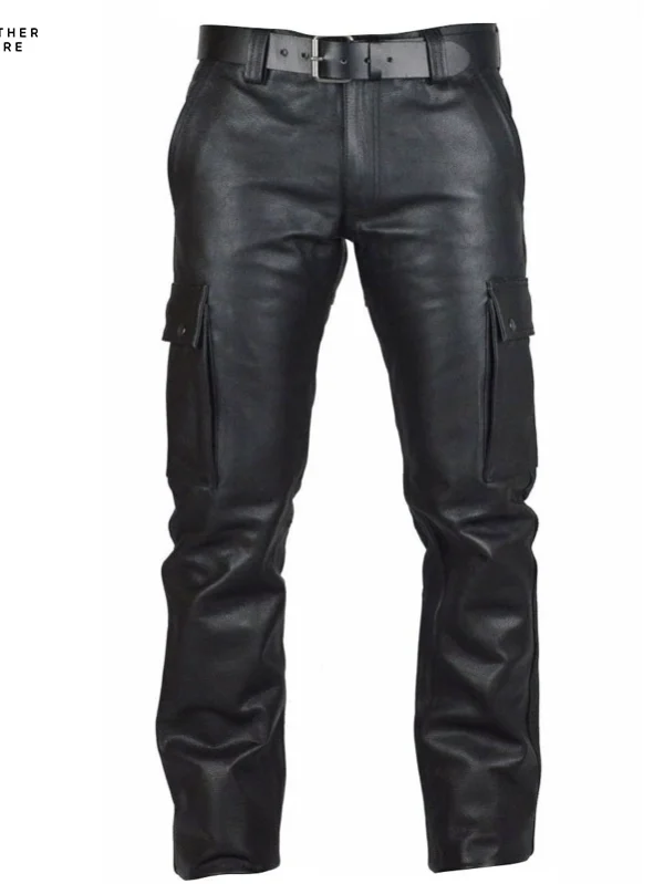 Sleek and Stylish Men’s Spring Fashion with Rock-inspired PU Leather Pants