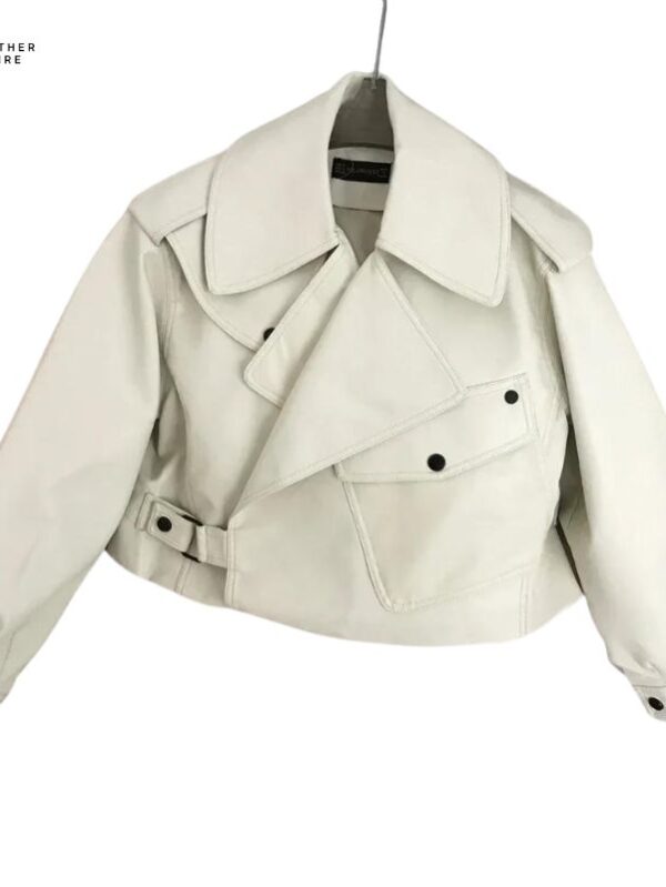 Spring American Style Biker Coat Women’s Leather Turndown