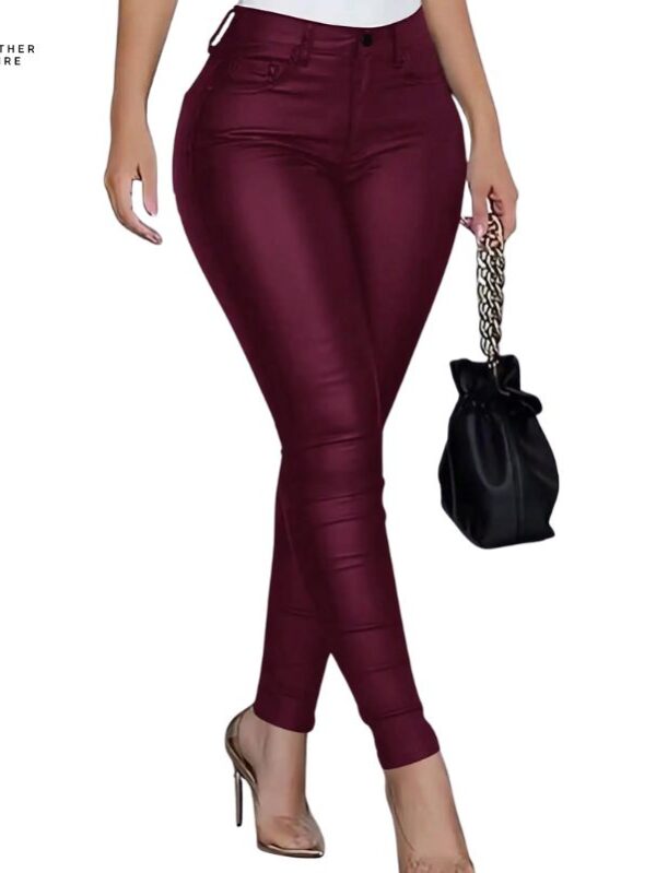 Trendy Rave Casual Trousers in PU Leather for Women