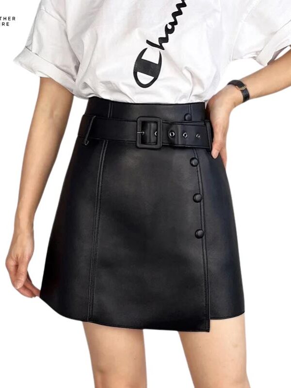 Collection-Custom-Colors-Short-Hot-Pink-Leather-Skirt-for-Women.