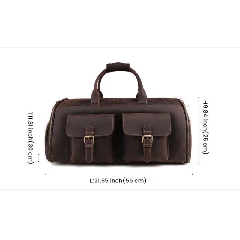 Everyday Classic Rustic Leather Travel Duffle Bags